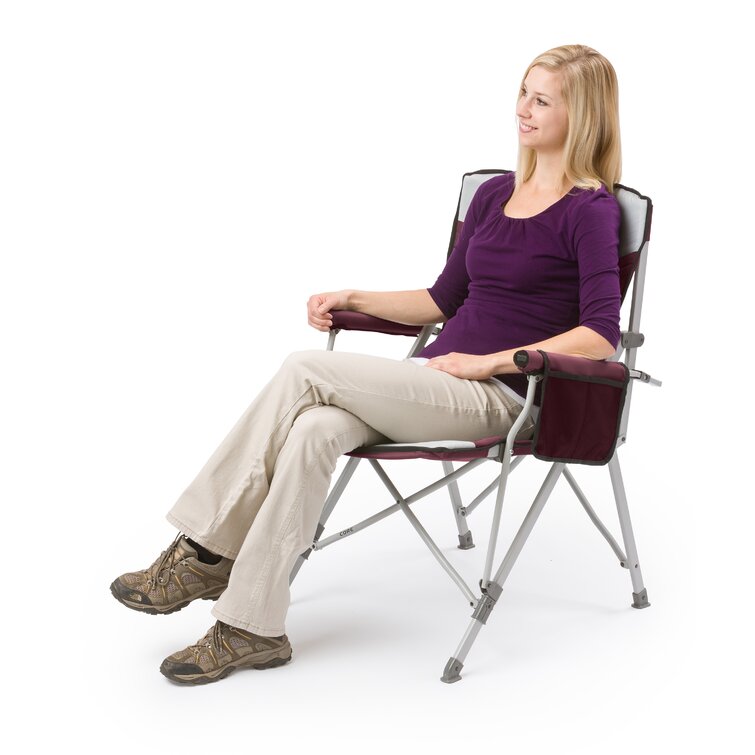 CORE 300 Pound Capacity Polyester Padded Hard Arm Chair with Carry